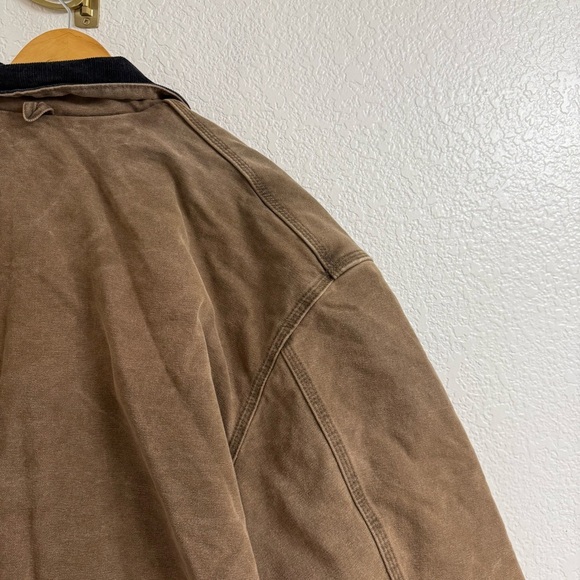 Vintage Carhartt Barn Coat – Brown Duck Canvas, Corduroy Collar, 3XL (CB2582) - Picture 7 of 16